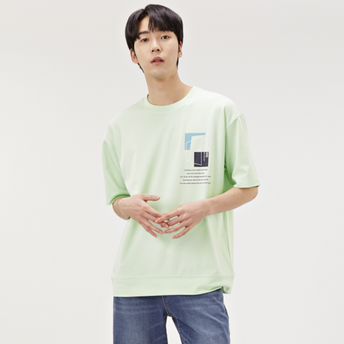 체이스컬트 3Color 남자 반팔 세미오버핏T - 상의류 | 쿠팡