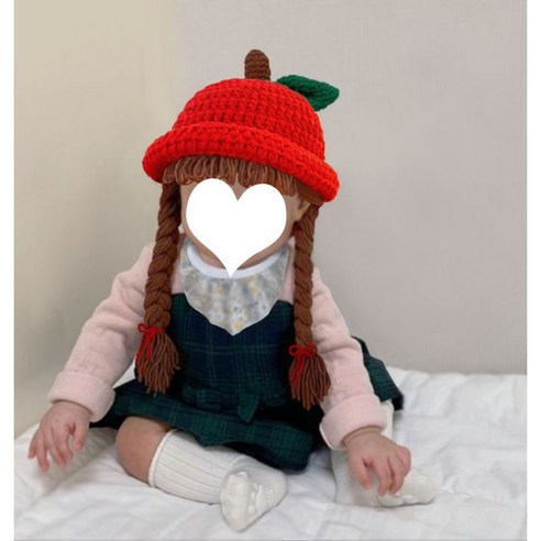 아기의 사랑스러움을 완성하는 위그햇 사과 체리 모자 가발
