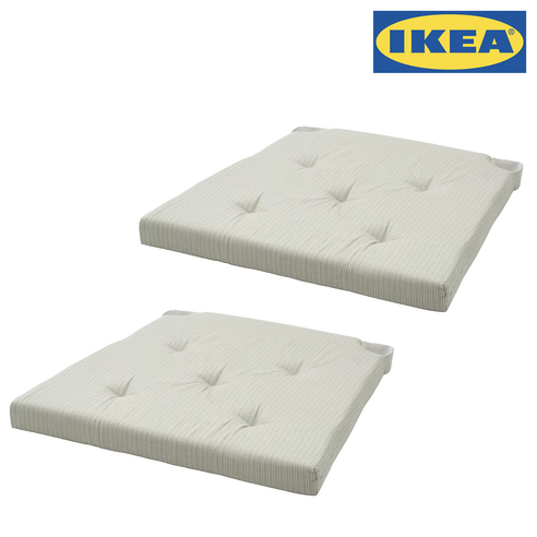 포근한 휴식, 싱그러움을 더하다: 이케아 유스티나 의자 패드 2개입 리뷰 이케아방석