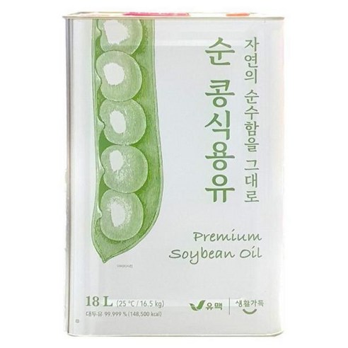 유맥 대두유 식용유 18L 유맥 콩식용/ 무배, 1개 가루/조미료/오일 유맥 대두유 식용유 18L 유맥 콩식용/ 무배, 1개 가루/조미료/오일