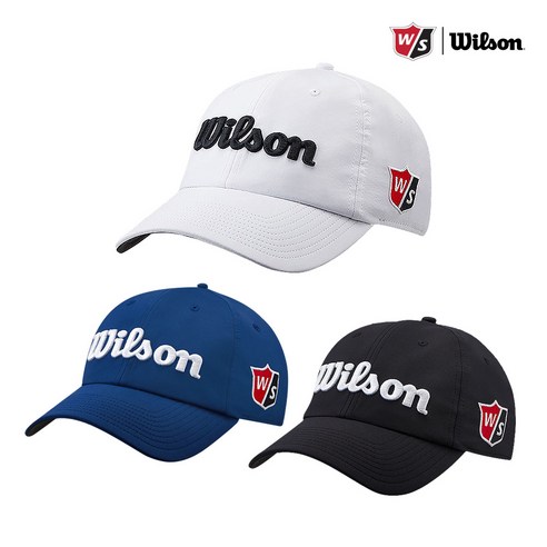 스타일과 기능성을 겸비한 완벽한 선택, 윌슨 투어 프로 캡 3종 윌슨모자