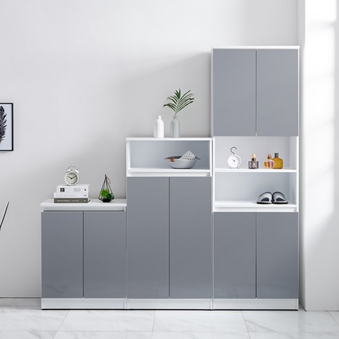 현관과 아파트를 위한 모던하고 기능적인 히트 하이그로시 대형 신발장