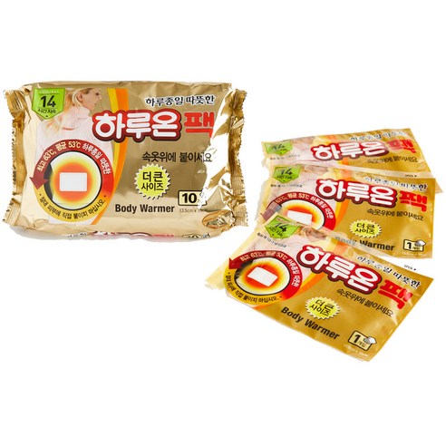   하루온 핫팩 붙이는 타입 50g, 100개