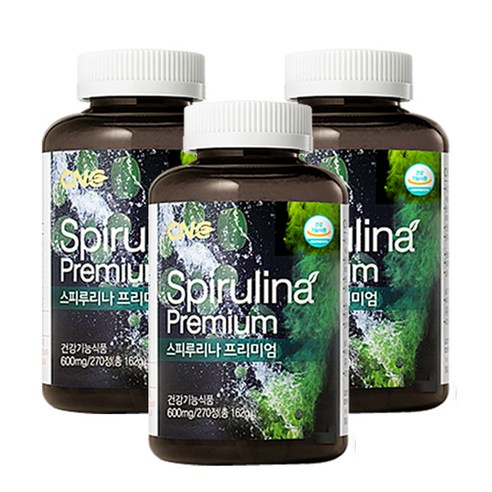 CNC 캐나다 프리미엄 스피루리나 Spirulina / 엽록소17.4mg, 162g, 1병, 1박스