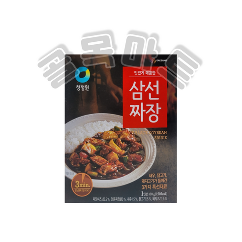 청정원 삼선짜장, 180g, 4개