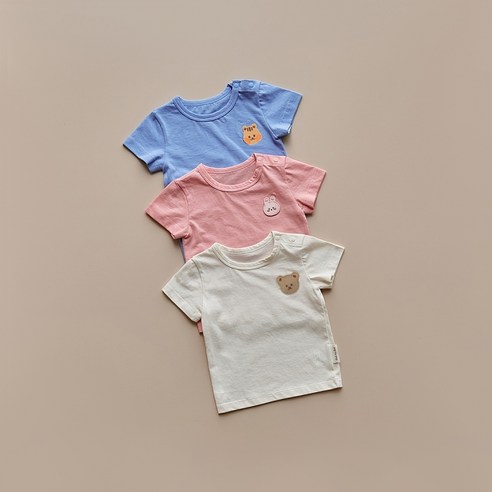 땀 많은 아기에게 시원하고 편안한 돗투돗 반팔 세트