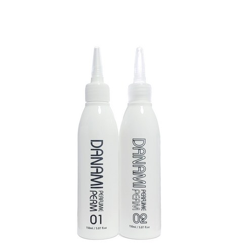 무알카리 다나미 퍼퓸 펌제 파마약 앞머리 남자 웨이브 셀프 아기 어린이 아이, 2개, 300ml