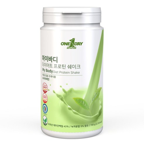 원데이뉴트리션 마이바디 다이어트 프로틴 쉐이크 녹차라떼맛, 700g, 1개 - 쉐이크/영양/선식 | 쿠팡