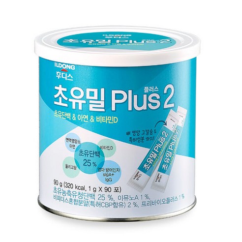 일동후디스 초유밀 플러스 2 1g x 90p, 초유, 4개, 90g
