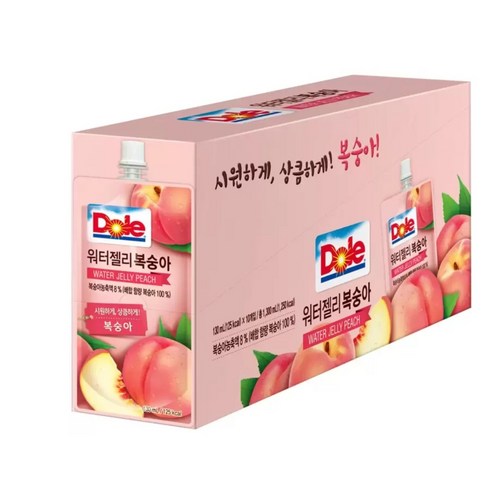 DOLE 워터젤리 복숭아맛 130ml x 20개