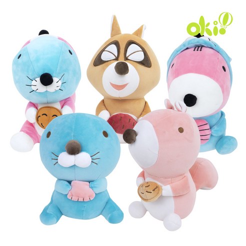 오키오 보노보노 인형 시리즈, 1개, 너부리, 25cm