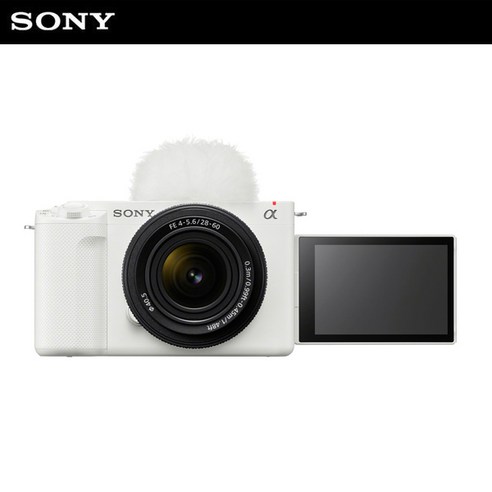소니 공식대리점 풀프레임 브이로그 카메라 ZV-E1L 화이트 (SEL2860 렌즈킷) + SEL70200GM2 줌렌즈 패키지, 단품