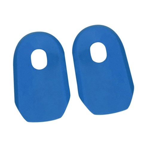 2pcs 자전거 크랭크 크랭크 셋 먼지 보호기 사이클링 크랭크 암 보호 커버 자전거 액세서리, 파란색, 6.8x4x1.5cm, 실리콘