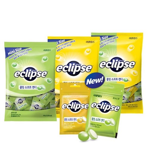 이클립스 쿨링 소프트 캔디 45g 청포도 5p + 레몬 5p, 5세트