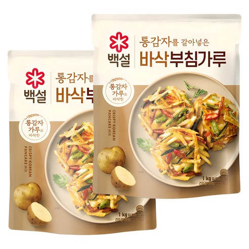 백설 바삭 부침가루 1kg, 2개 세트