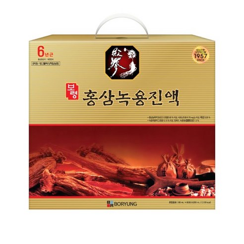 보령 홍삼 녹용진액 80ML X 60포, 1개