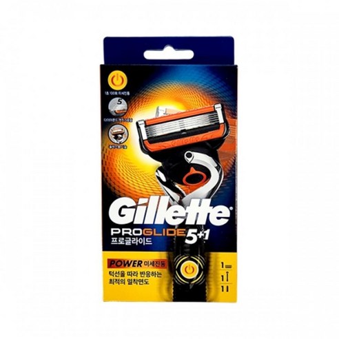 Gillette 질레트 프로글라이드 파워핸들 플렉스볼 날면도기 저자극