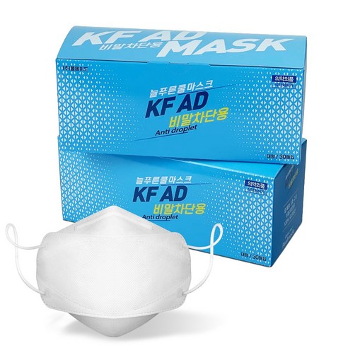늘푸른쿨마스크(KF-AD)(대형), 30매입, 2개, 화이트