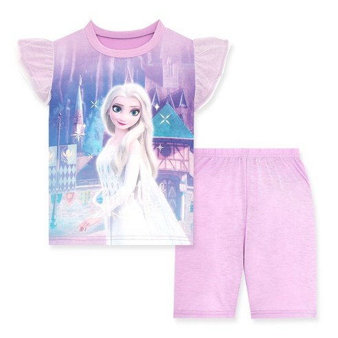 여아용 겨울왕국2 5부 홈웨어 상하복 세트