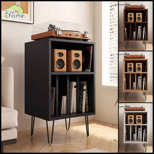 리브홈 턴테이블 선반 LP판 수납장: 클래식한 매력이 가득한 인테리어 아이템