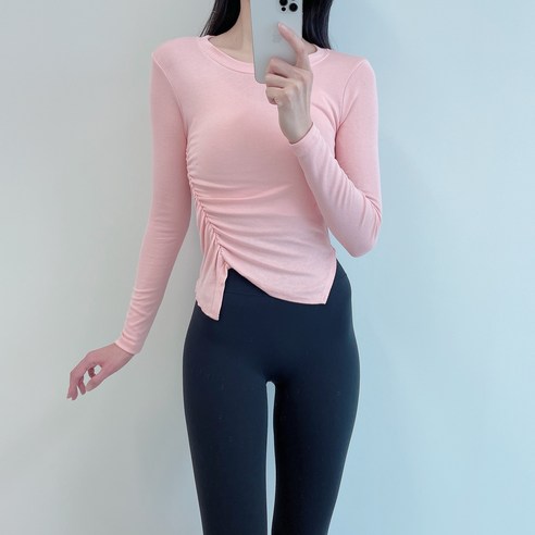 올슨 필라테스복 요가복 긴팔 운동복 상의