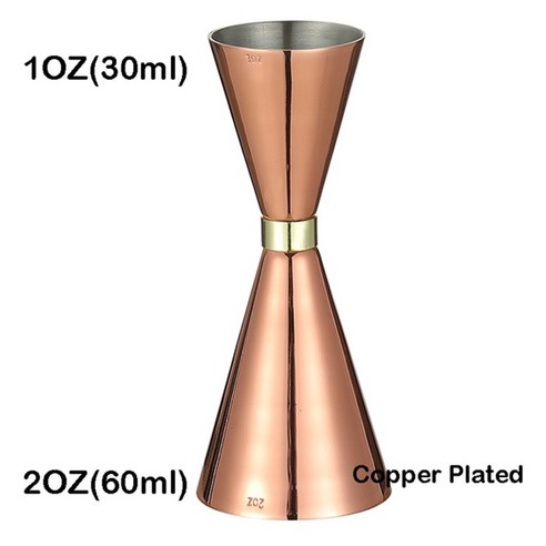 문틀철봉 가정용 턱걸이 홈트 풀업바 철봉 더블 칵테일 지거 바 칵테일 측정 지거 주류, 구리도금 1oz 2oz