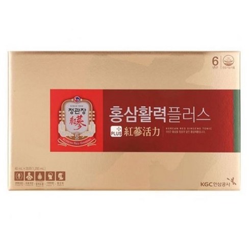 정관장 6년근 홍삼활력 홍삼진액 플러스 90포 3600ml + 쇼핑백 가정의달 부모님 명절 선물세트 (30포 3개) 1세트, 3개