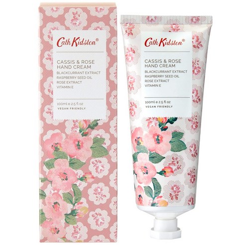 Cath-Kidston 영국 캐스키드슨 카시스 앤 로즈 핸드크림 100ml, 1개