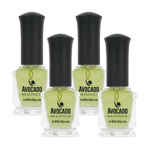 위드샨 아보카도 네일 큐티클 오일 4개 세트, 15ml