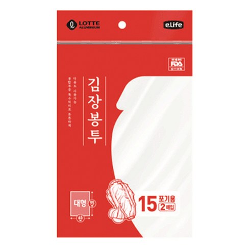롯데 김장봉투, 대형(약15포기), 10개