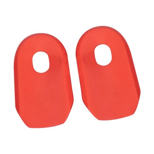 2pcs 자전거 크랭크 크랭크 셋 먼지 보호기 사이클링 크랭크 암 보호 커버 자전거 액세서리, 빨간색, 6.8x4x1.5cm, 실리콘