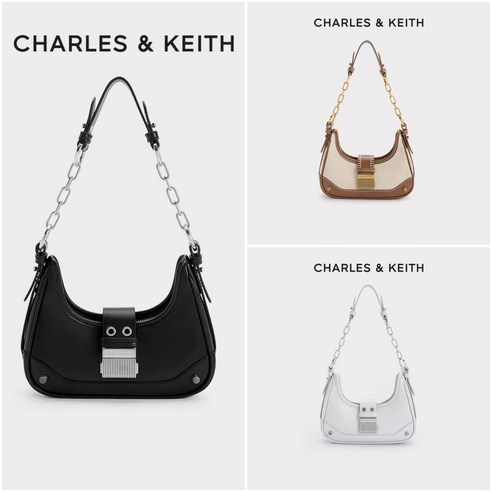 찰스앤키스 CHARLES KEITH 퀼팅 레더 숄더백 윈슬렛 벨티드 호보백 CK2-40271053