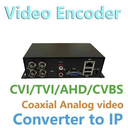 4ch cctv 비디오 인코더 아날로그-네트워크 감시 컨버터 서버 ahd cvi cvbs 컨버터-ip, 01 US power adapter