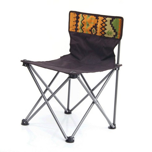 야외 접이 의자 초 휴대용 철관 캠핑 바비큐 소풍 레저 의자 의자 낚시 의자, 다갈색