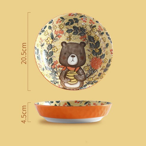 식탁에 감성을 더하는 Wendini 엘크 원형 딥 플레이트