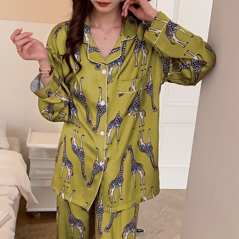 [OKㅣ강추] 편안하고 아름다운 잠 시간, 블루데이 긴팔 잠옷세트 [OKNOWㅣ추천상품]