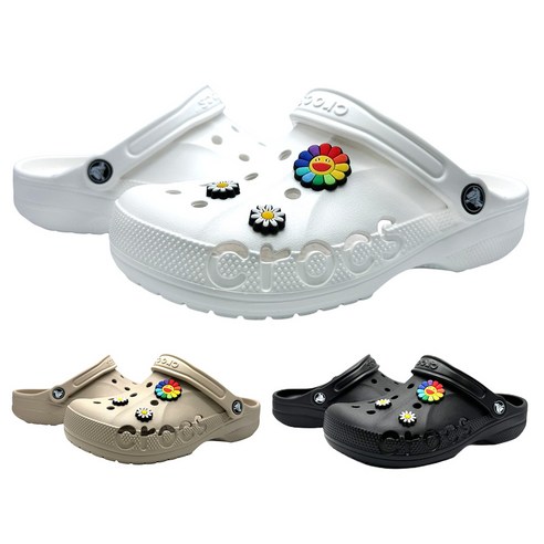 [크록스 정품] CROCS 바야 클로그 슬리퍼 +모아츄 악세세리 포함