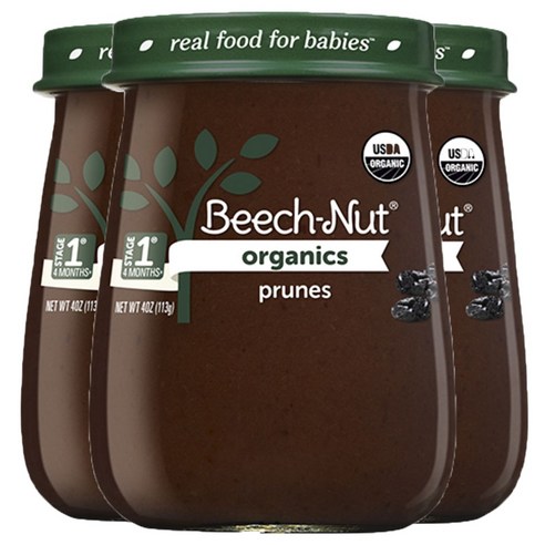 비치넛 과일 퓨레 113g, 3개, Prunes (건자두)
