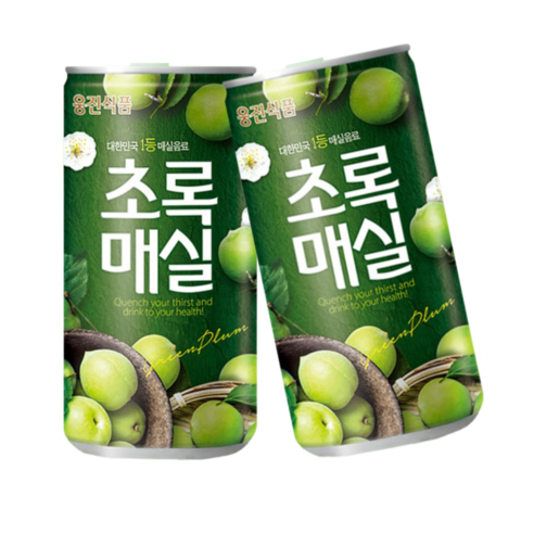 초록매실 음료수