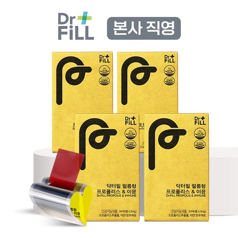 닥터필 필름형 수용성 프로폴리스 이뮨, 6.84g, 4개