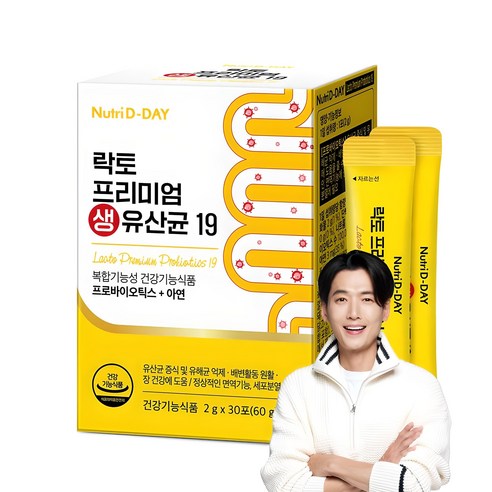 뉴트리디데이 락토 프리미엄 생유산균 19, 60g, 1개