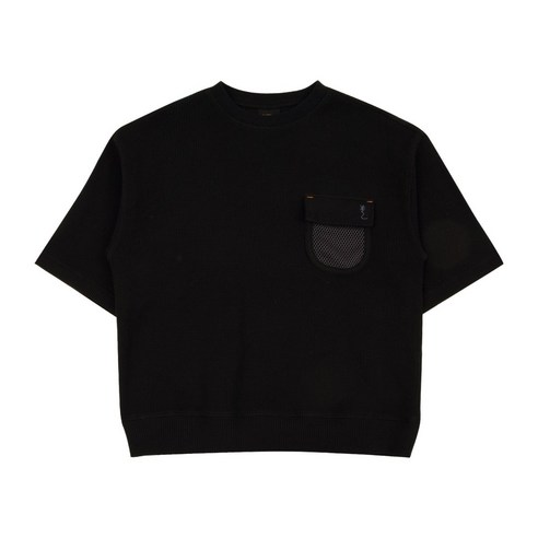 블루테일 AXA5TS03BK 블랙 포켓 디테일 와플 티셔츠1127014