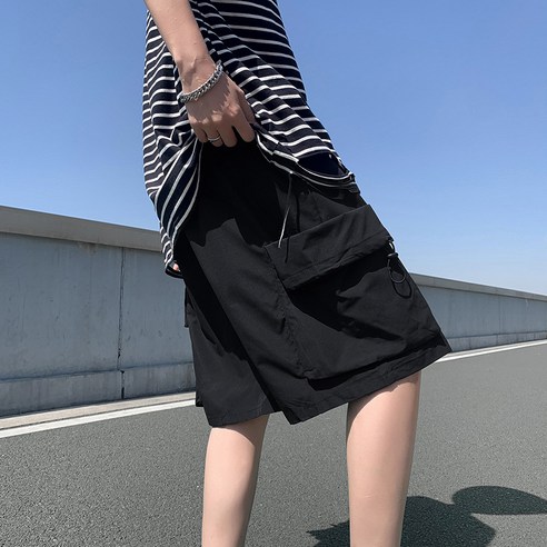 쌀쌀한 패션 | 여름 슬림 카고 반바지 남 인즈 패션 일본계 와이드 레포츠 트렌드 5부 팬츠