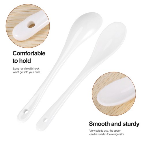 우아함과 기능성이 완벽하게 조화를 이룬 세라믹 티스푼 5종 세트