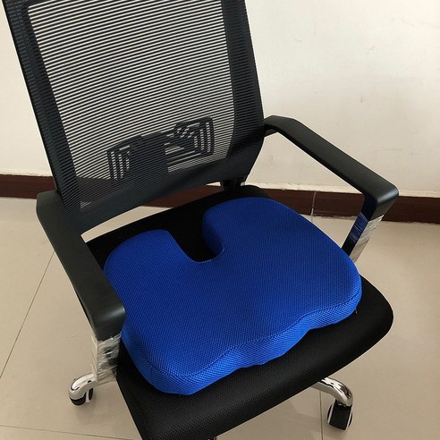 DALMOA 3D 메모리폼 의자 공부 사무실 방석 쿠션, 블루