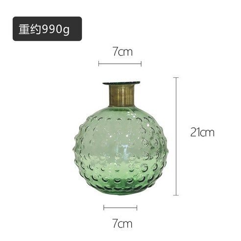 DFMEI 꽃병. 화병.Vase.-- 유리 꽃병 테이블 화병 홈웨어입니다., DFMEI.HX004-3-그린입니다