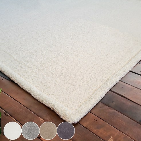 사계절용 대형 북유럽 스타일 거실 카페트 – 먼지 없는 워셔블 장모 디자인 토끼러그