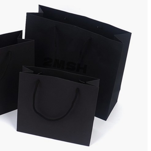 블랙 쇼핑백 소 선물용종이가방, 중