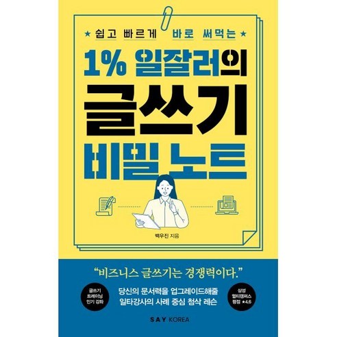 1% 일잘러의 글쓰기 비밀 노트:쉽고 빠르게 바로 써먹는 - 글쓰기/독서/번역 | 쿠팡