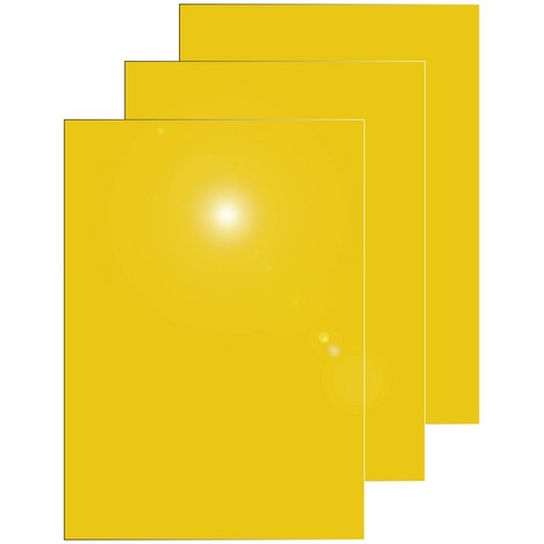 다한진 컬러 아크릴 A3(297mm420mm*5T) 두께5mm 미술용 그리기판 DIY용, 3개, 노랑색